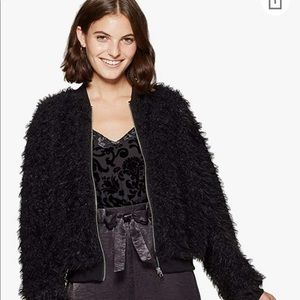 Xhilaration Long Sleeve Sherpa Bomber Jacket